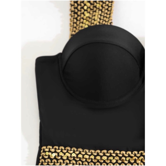 Boho Braided Strap One Piece Monokini Swimsuit - Picture 4 of 4